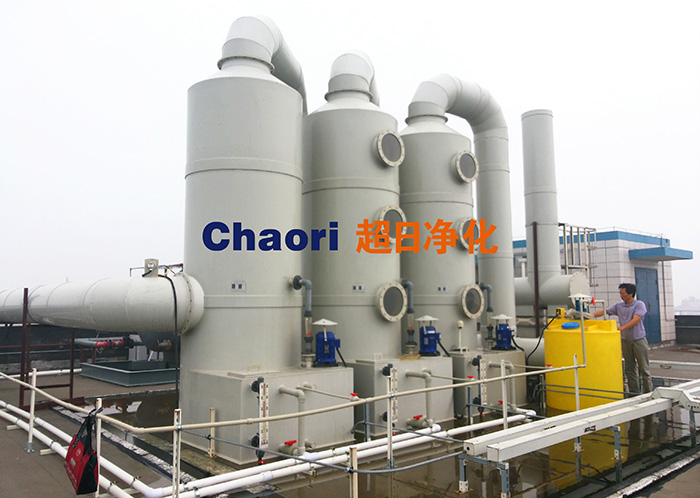 多氟多廢氣凈化塔工程案例